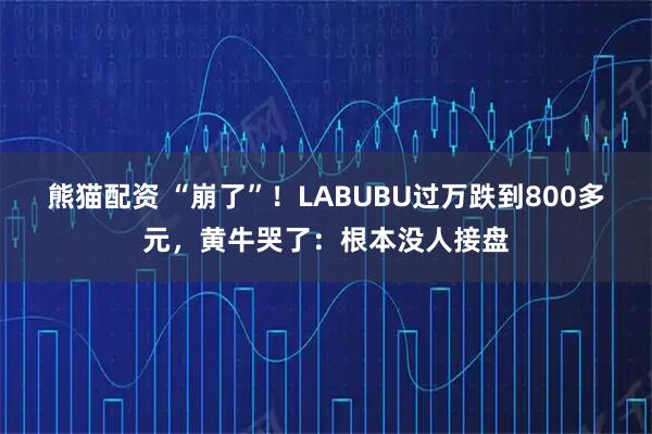 熊猫配资 “崩了”！LABUBU过万跌到800多元，黄牛哭了：根本没人接盘